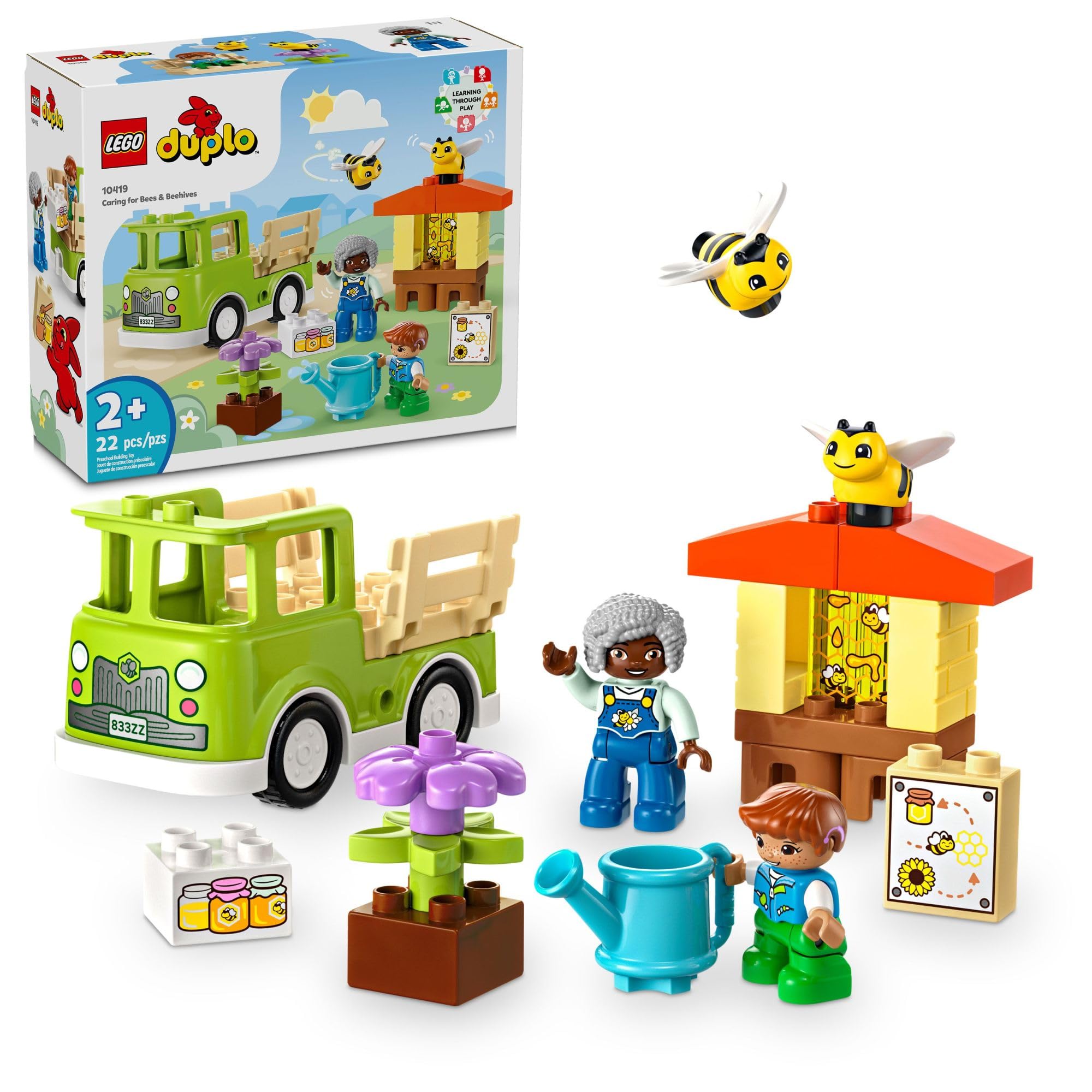 Foto 2 pulgar | Venta Internacional - Juguete Lego Duplo Town Para Cuidar Abejas Y Colmenas Con Camión 2+