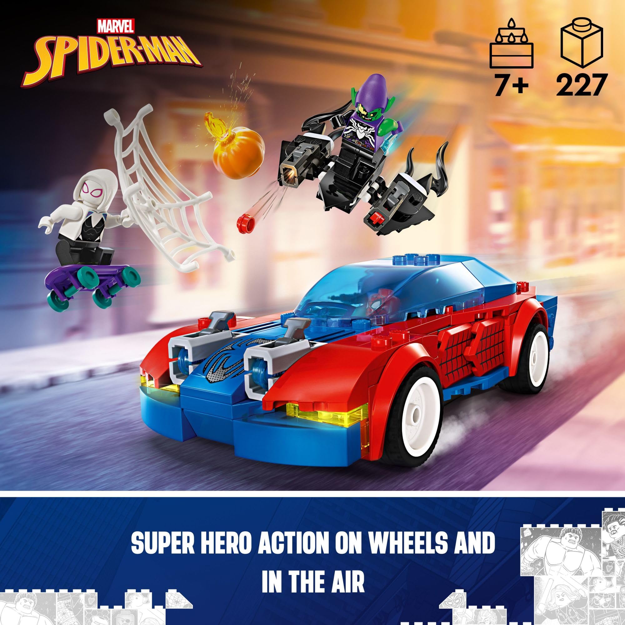 Foto 2 | Venta Internacional - Juguete De Construcción Lego Marvel Spider-man Race Car & Venom