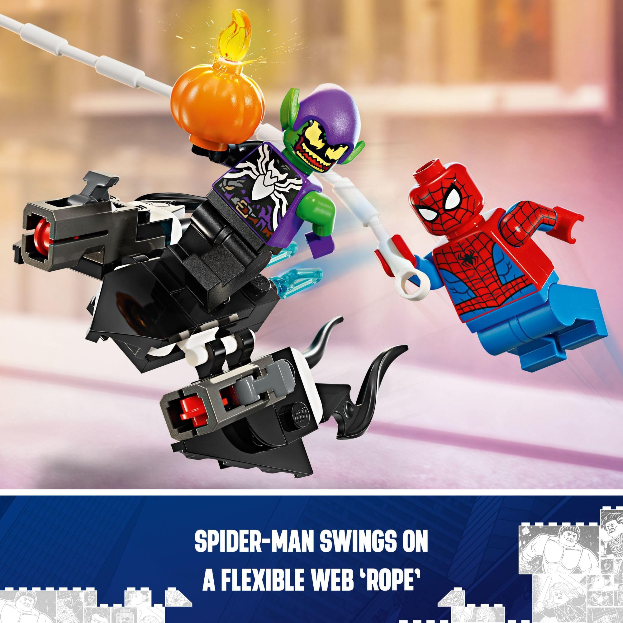 Foto 5 | Venta Internacional - Juguete De Construcción Lego Marvel Spider-man Race Car & Venom