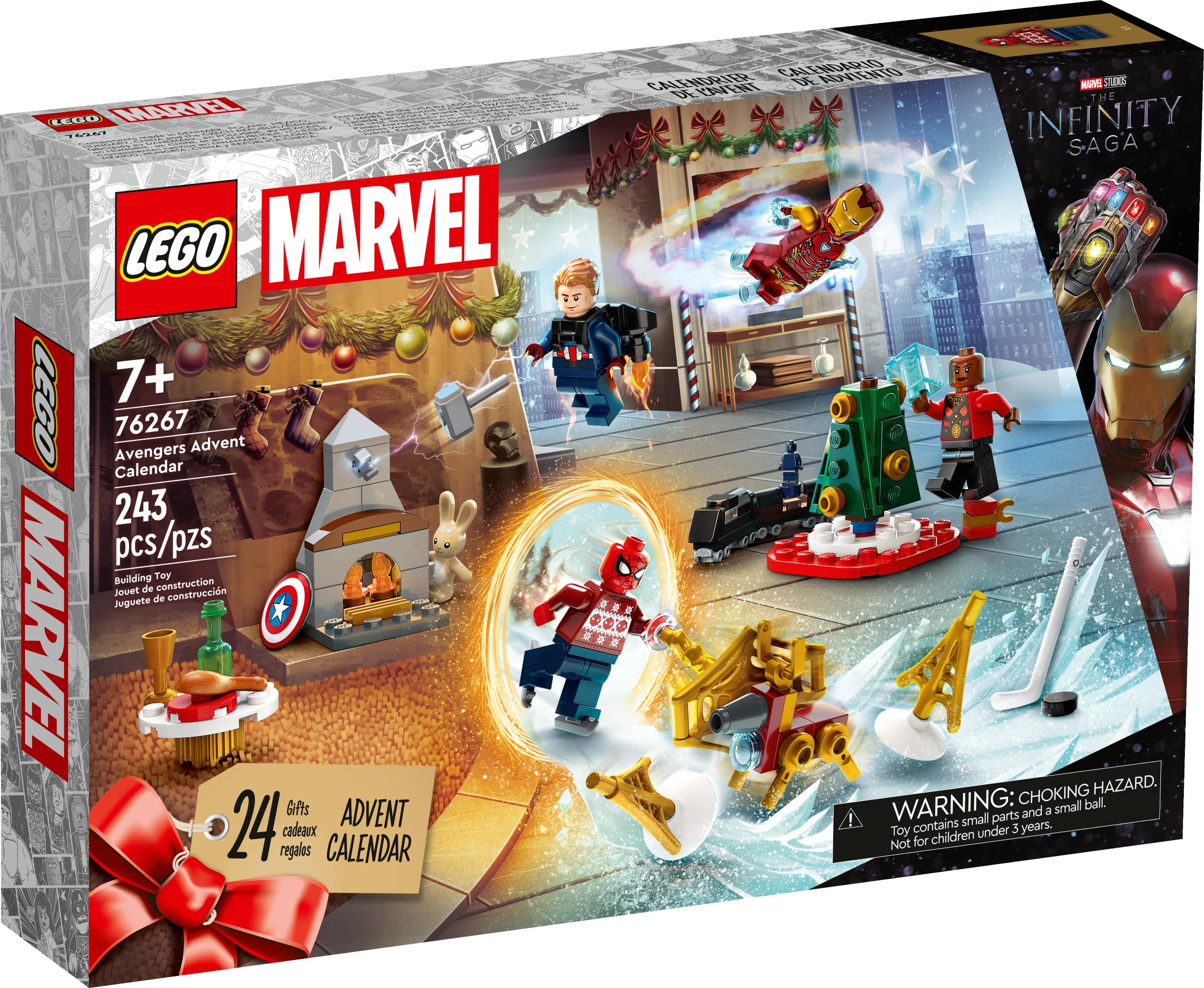 Foto 2 pulgar | Venta Internacional - Set De Juguetes De Construcción Con Calendario De Adviento Lego Marvel Avengers 2023