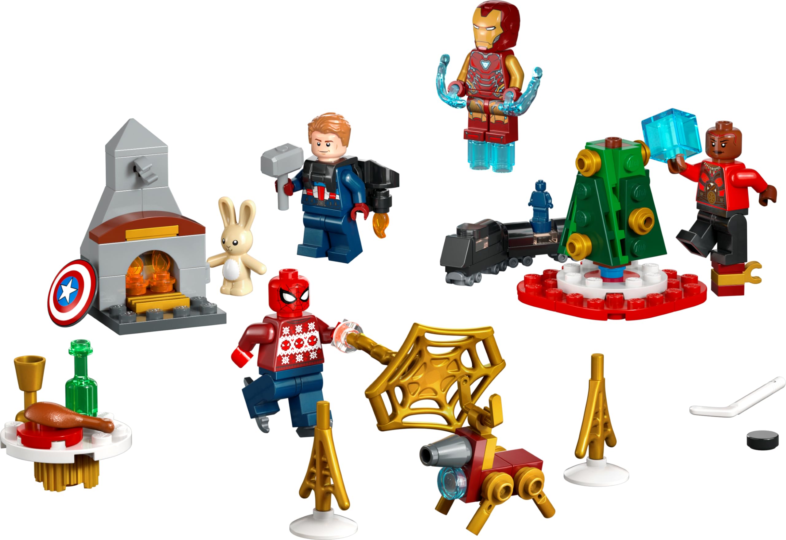 Foto 4 pulgar | Venta Internacional - Set De Juguetes De Construcción Con Calendario De Adviento Lego Marvel Avengers 2023