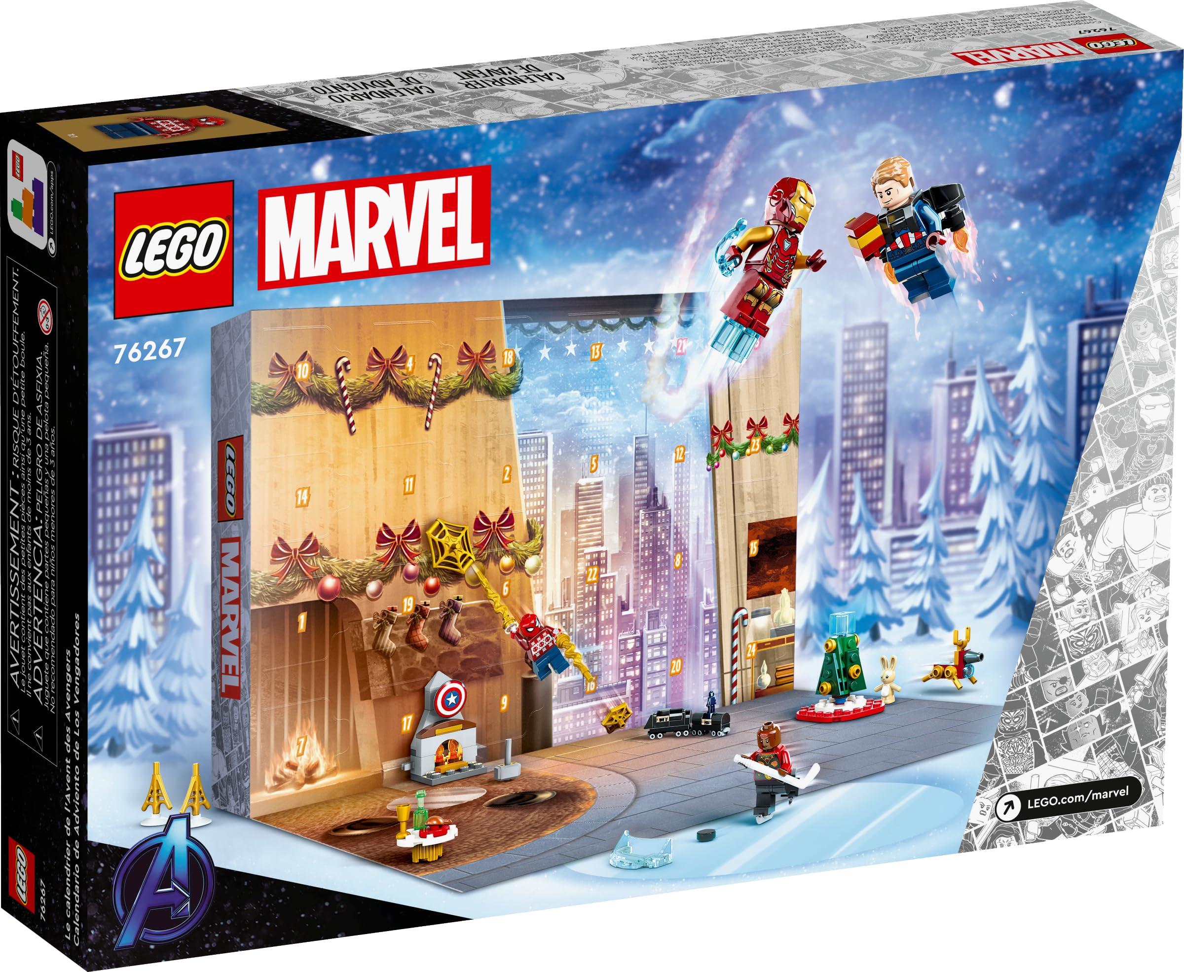 Foto 5 pulgar | Venta Internacional - Set De Juguetes De Construcción Con Calendario De Adviento Lego Marvel Avengers 2023