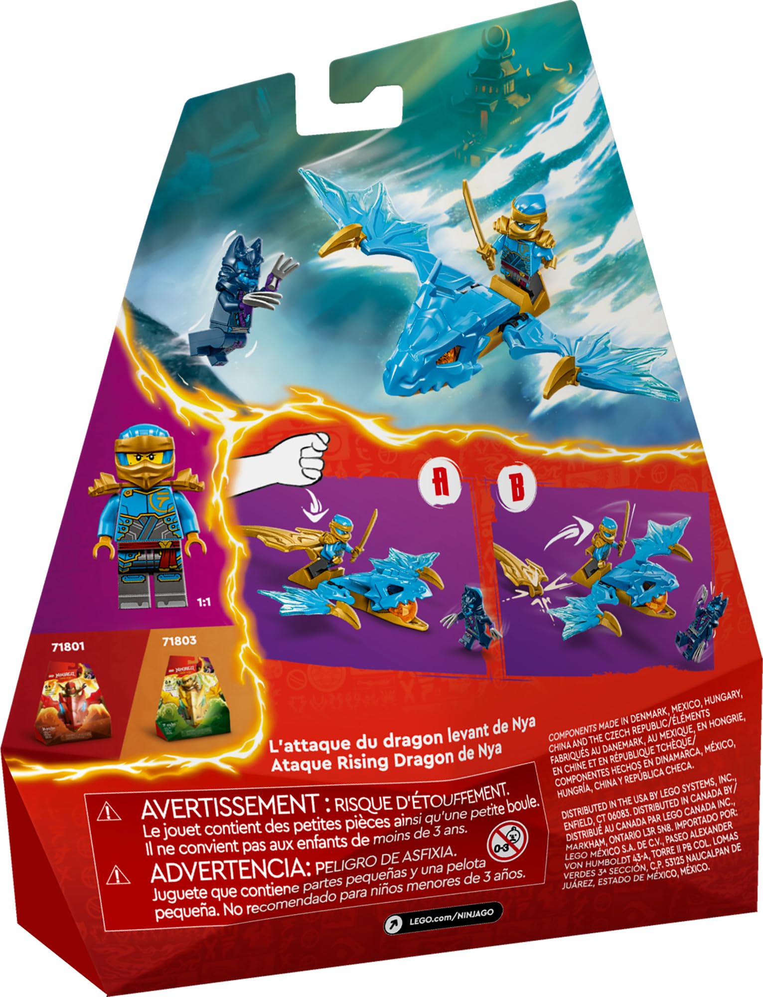 Foto 7 pulgar | Venta Internacional - Juguete Lego Ninjago Nya's Rising Dragon Strike Con Minifigura De Nya