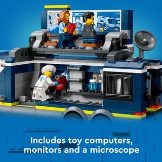 Foto 4 | Venta Internacional - Camión Móvil De Laboratorio Criminalístico Lego City Police De Juguete Con Minifiguras