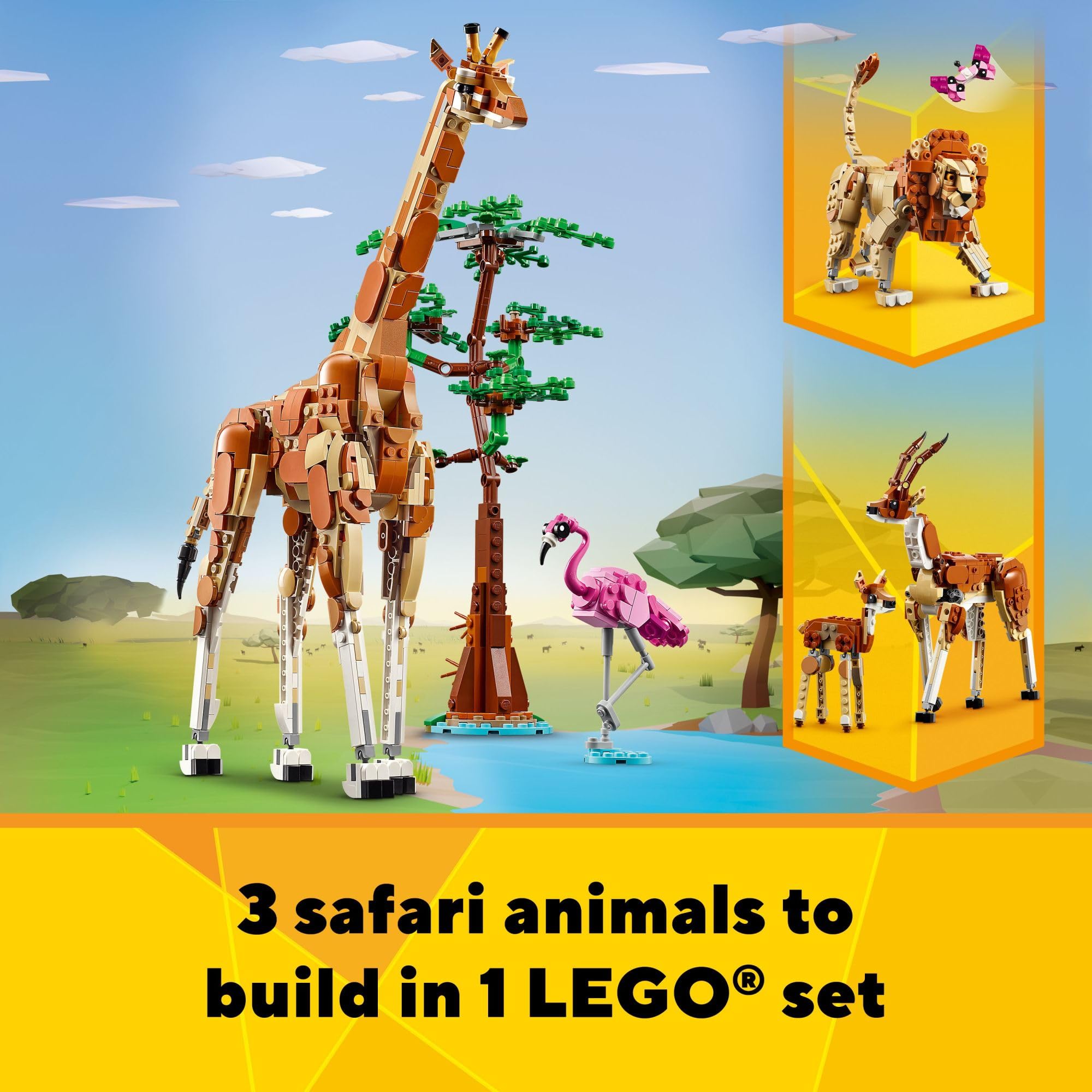 Foto 2 | Venta Internacional - Set De Construcción Lego Creator 3 En 1 Wild Safari Animals 31150