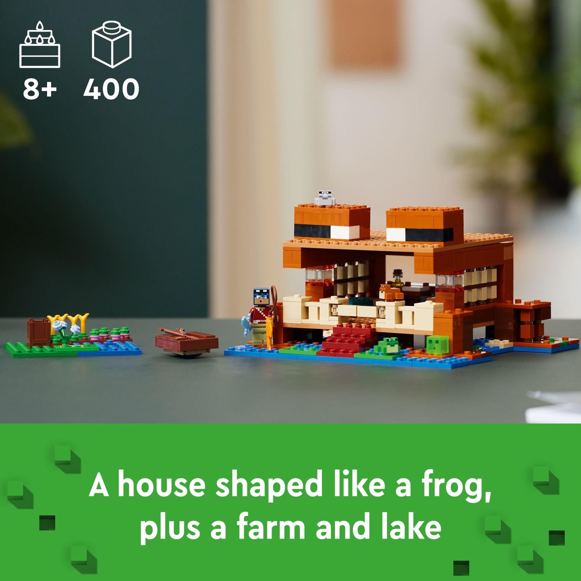 Foto 2 | Venta Internacional - Juguete De Construcción Lego Minecraft The Frog House Con Figuras 8+ Y