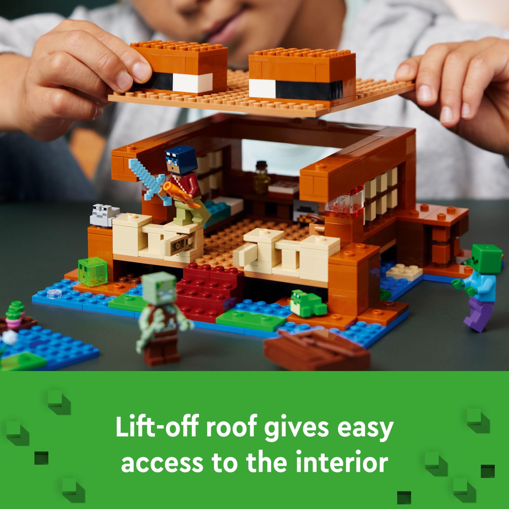 Foto 6 pulgar | Venta Internacional - Juguete De Construcción Lego Minecraft The Frog House Con Figuras 8+ Y