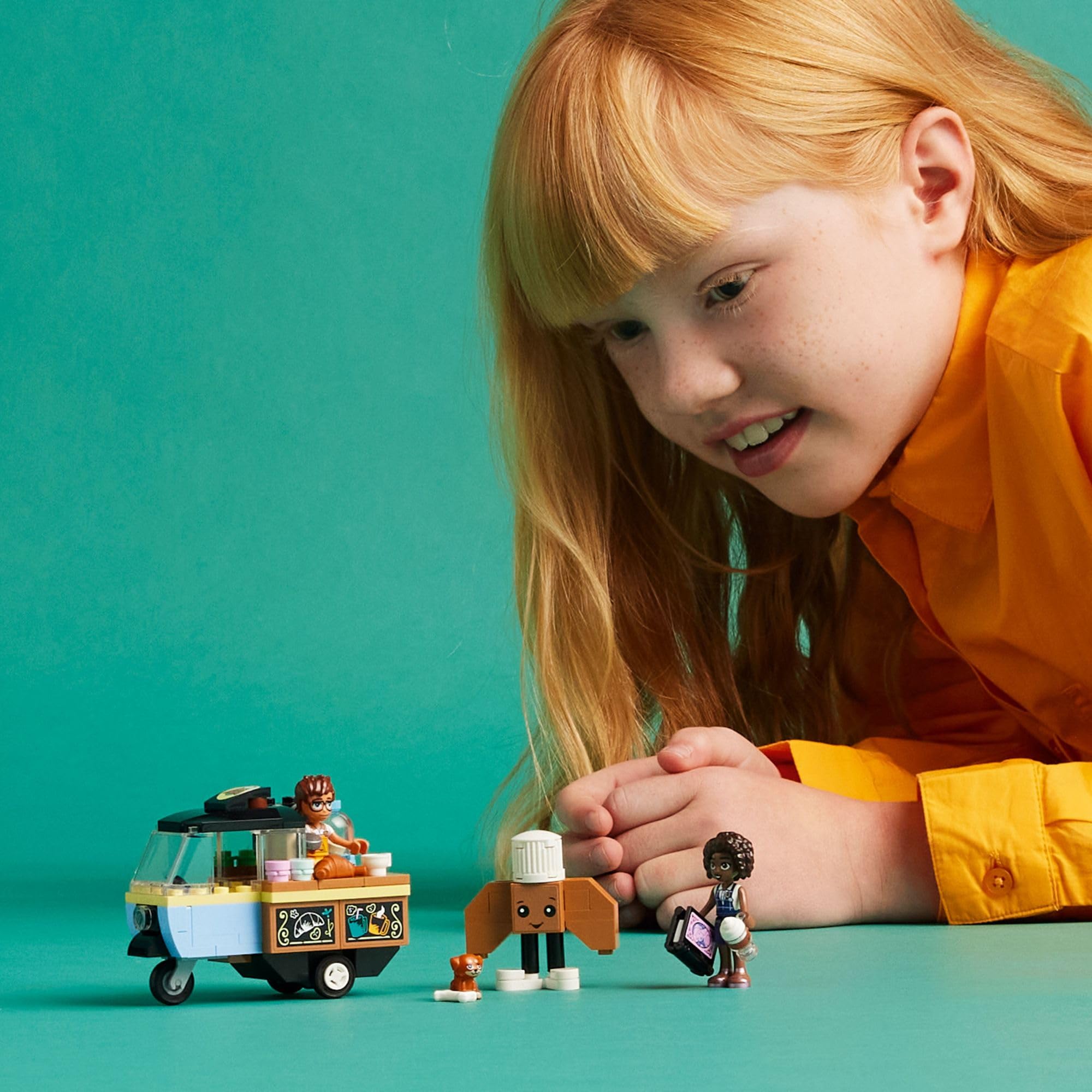 Foto 5 pulgar | Venta Internacional - Carrito De Comida Para Panadería Móvil Toy Lego Friends Con Aliya Y Jules