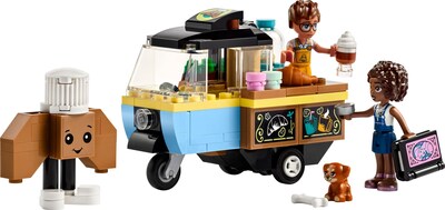 Foto 5 | Venta Internacional - Carrito De Comida Para Panadería Móvil Toy Lego Friends Con Aliya Y Jules