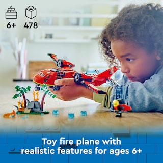 Foto 2 | Venta Internacional - Avión De Bomberos Lego City 60413 De Juguete Con 3 Minifiguras De Más De 6 Años