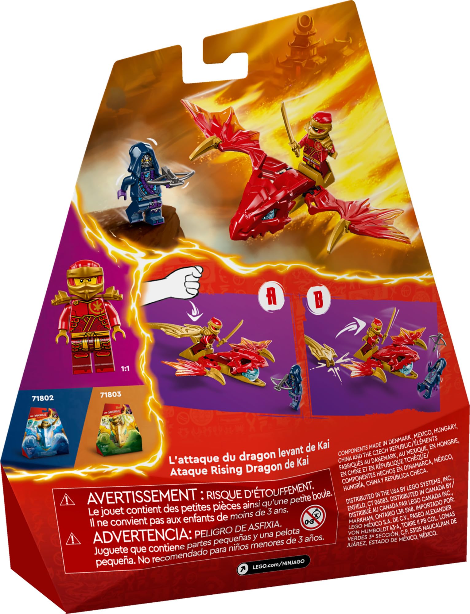 Foto 7 pulgar | Venta Internacional - Juguete Lego Ninjago Kai's Rising Dragon Strike Con Kai Ninja