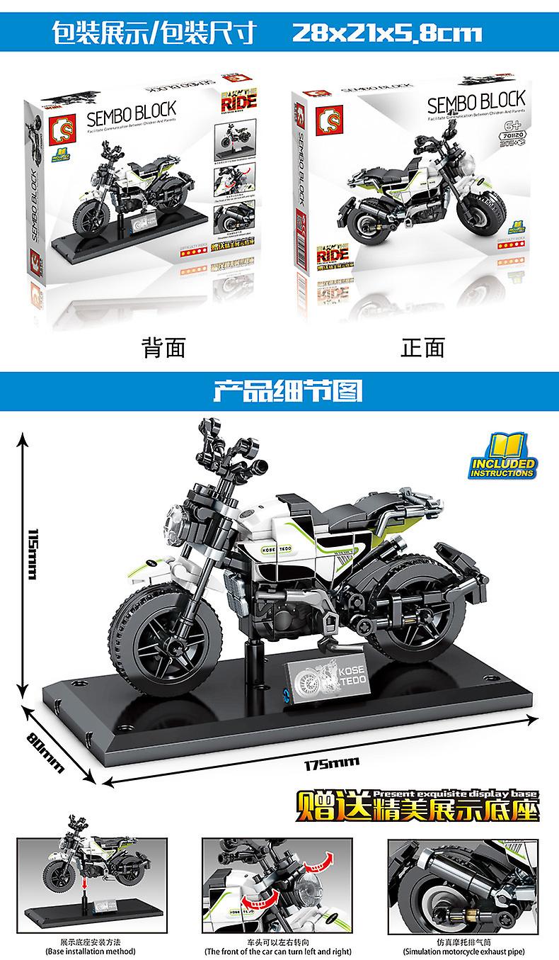 Foto 4 pulgar | Venta Internacional - Maqueta De Locomotora Harley Building Blocks