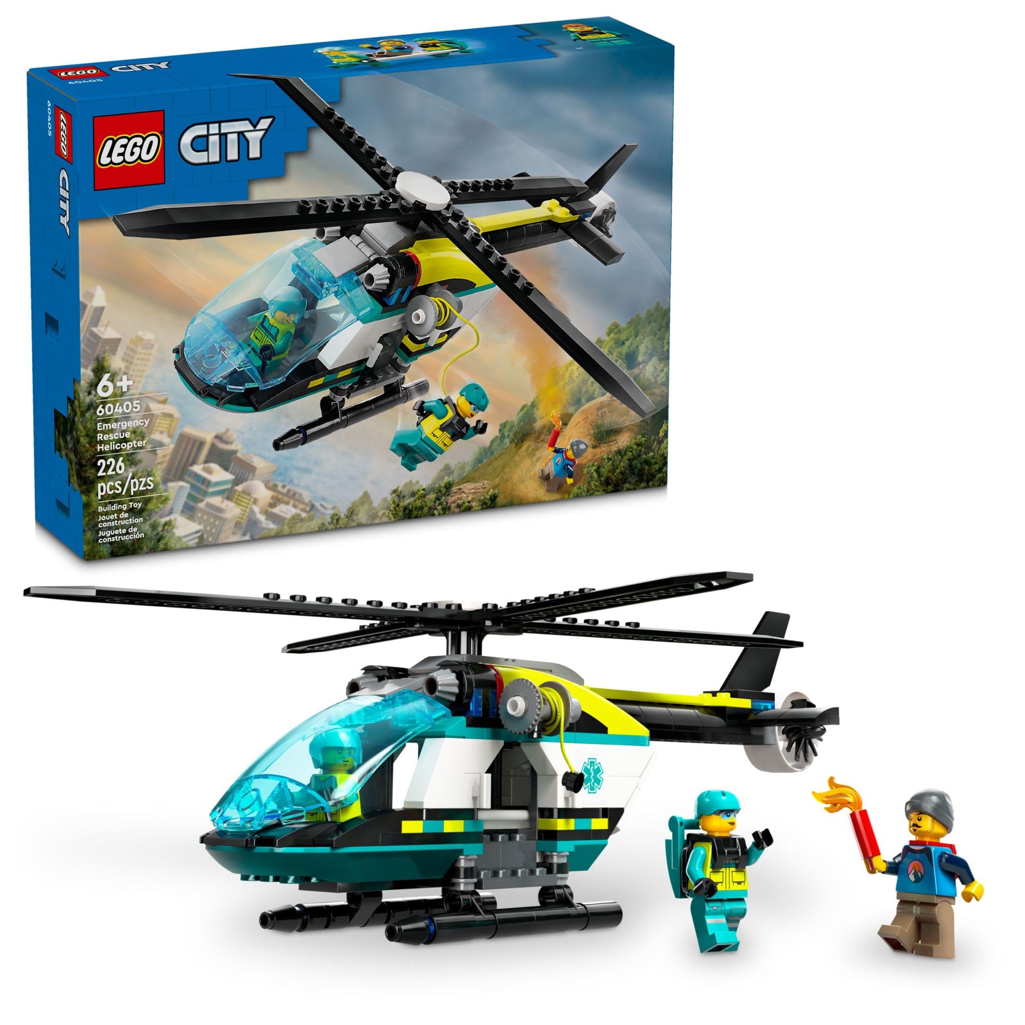 Venta Internacional - Set De Construcción De Juguetes Lego City Emergency Rescue Helicopter 60405