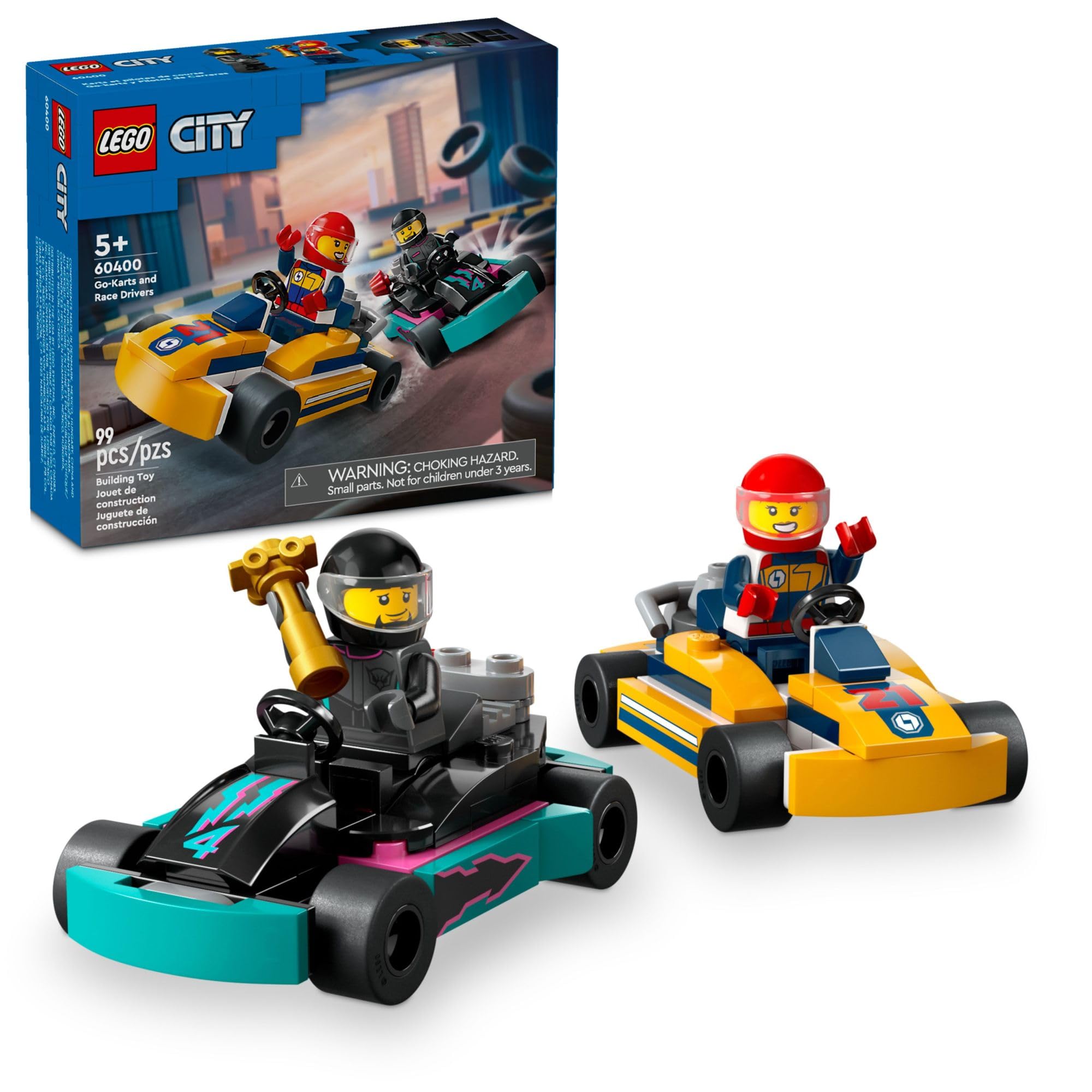 Foto 2 pulgar | Venta Internacional - Set De Juego Lego City Para Karts Y Pilotos De Carreras 60400