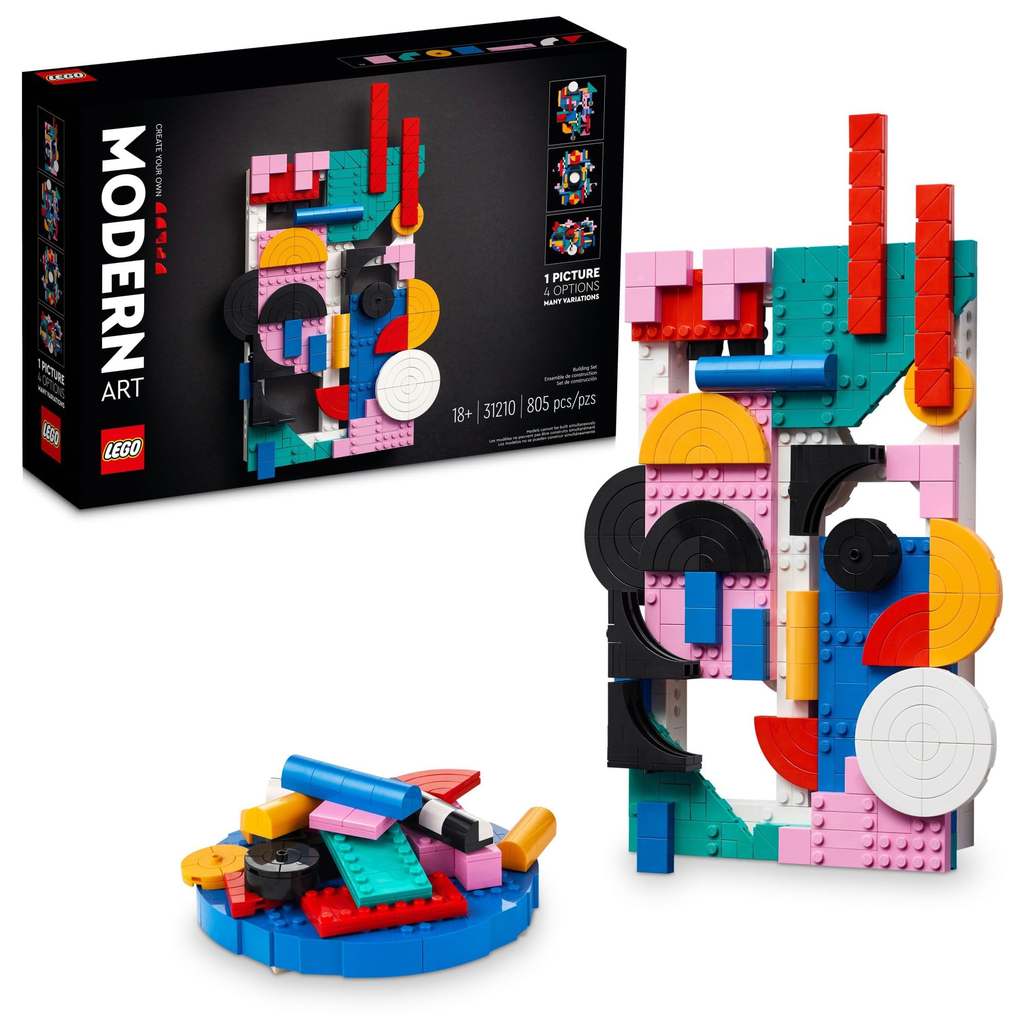 Venta Internacional - Kit De Arte De Pared Abstracto Lego Art Modern Art 31210 $1,427