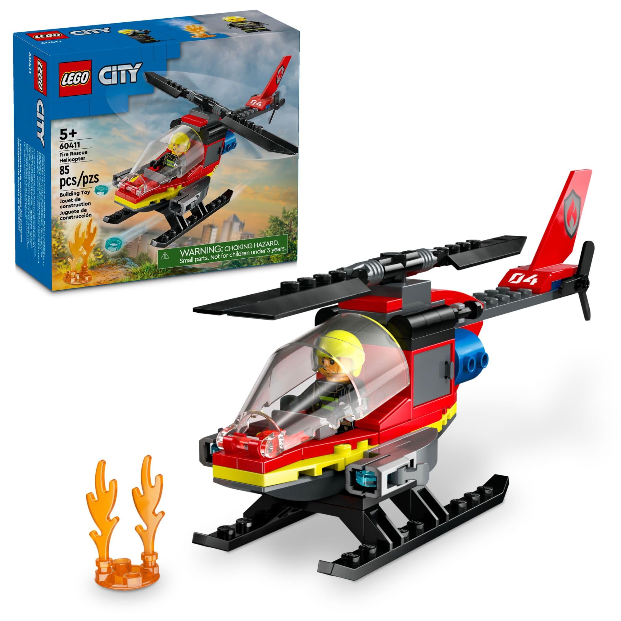 Venta Internacional - Set De Construcción Lego City Fire Rescue Helicopter 60411