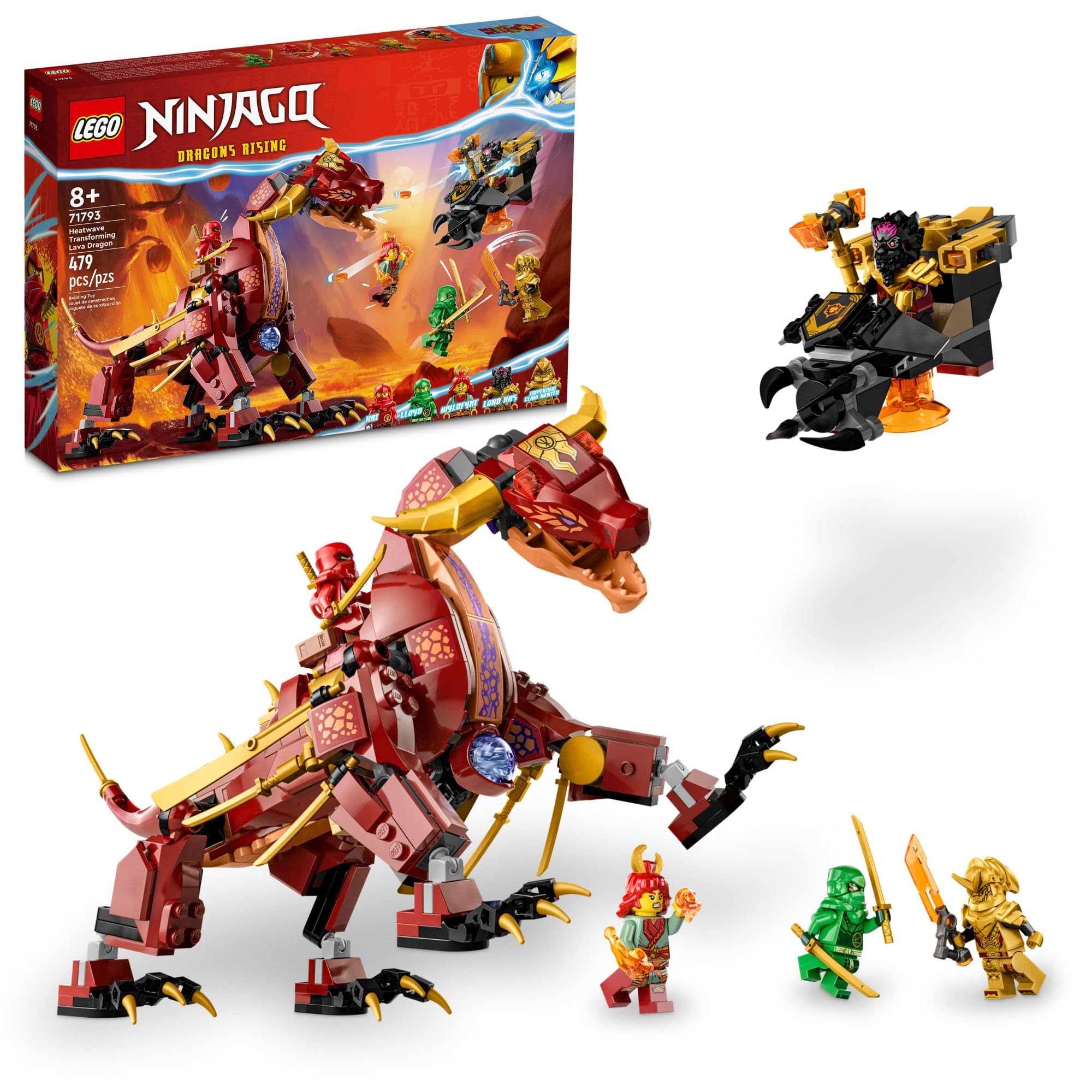 Foto 2 pulgar | Venta Internacional - Set De Juguetes De Construcción Lego Ninjago Heatwave Transforming Lava Dra