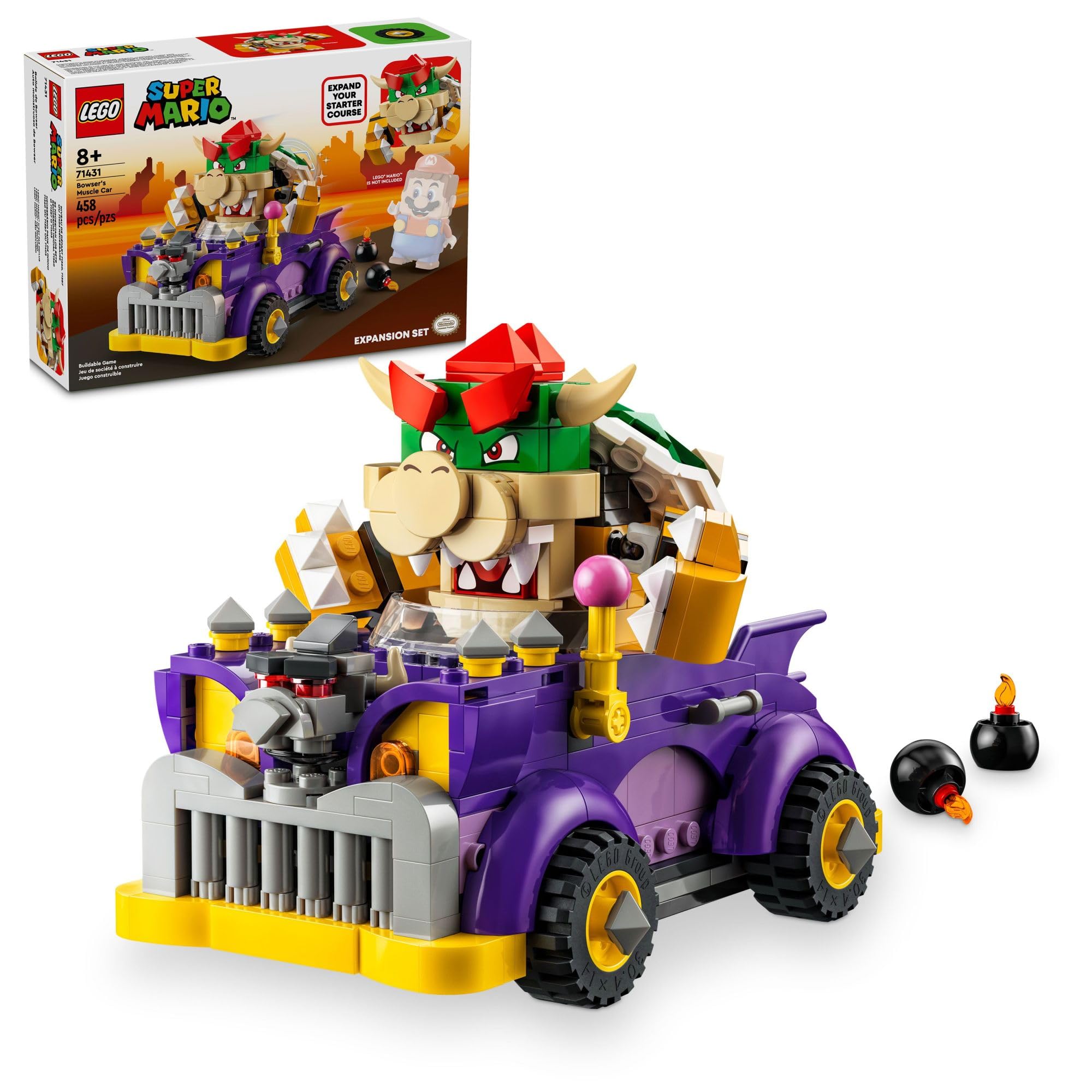 Venta Internacional - Set De Expansión Lego Super Mario Bowser's Muscle Car 71431