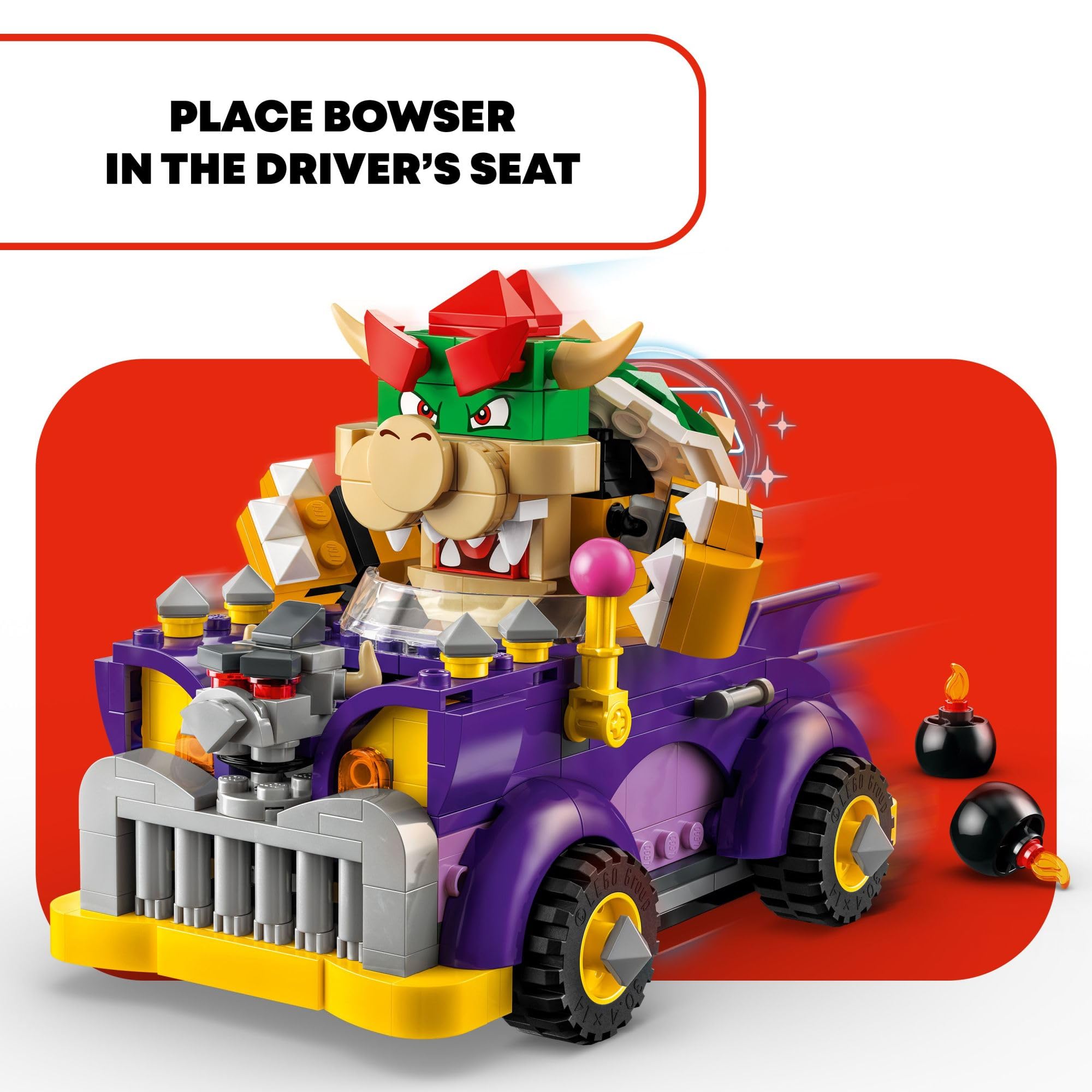 Foto 4 pulgar | Venta Internacional - Set De Expansión Lego Super Mario Bowser's Muscle Car 71431