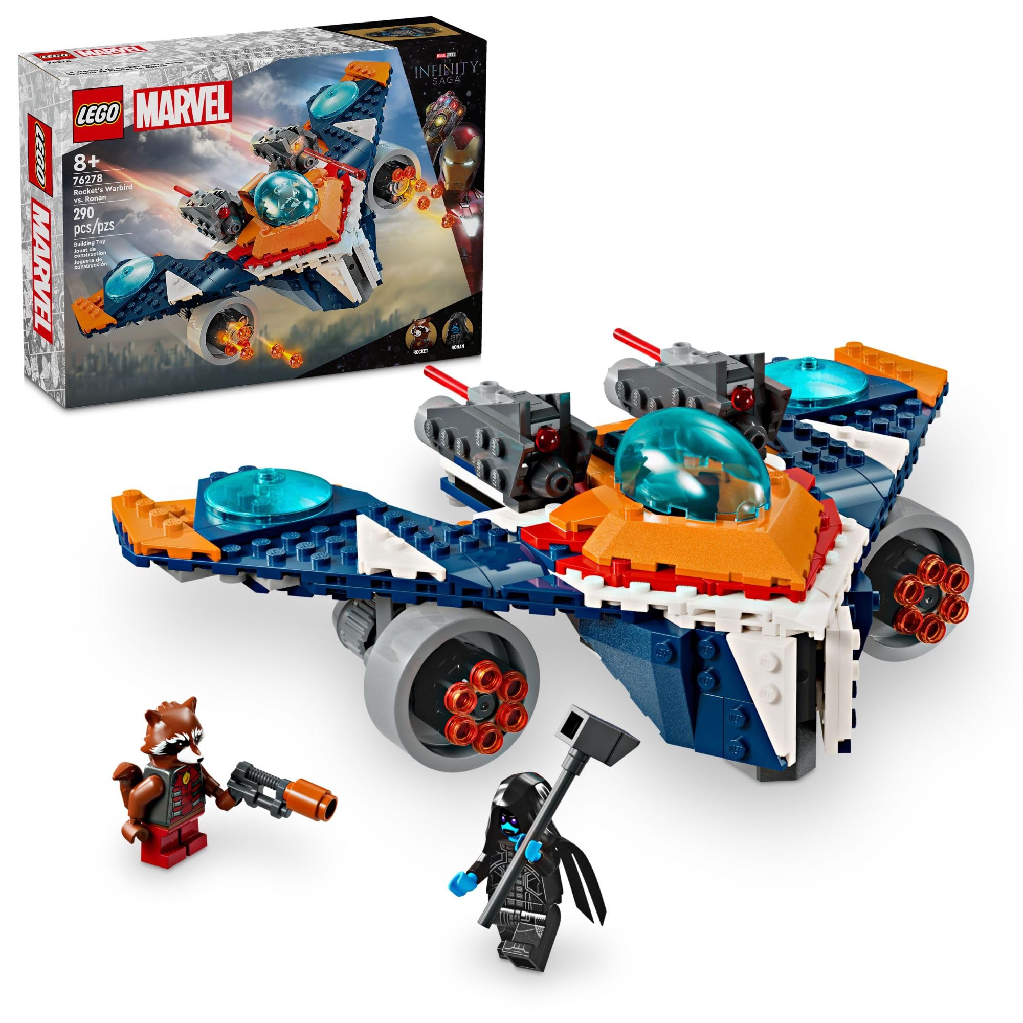 Venta Internacional - Juguete De Construcción Lego Marvel Rocket's Warbird Vs. Ronan 76278