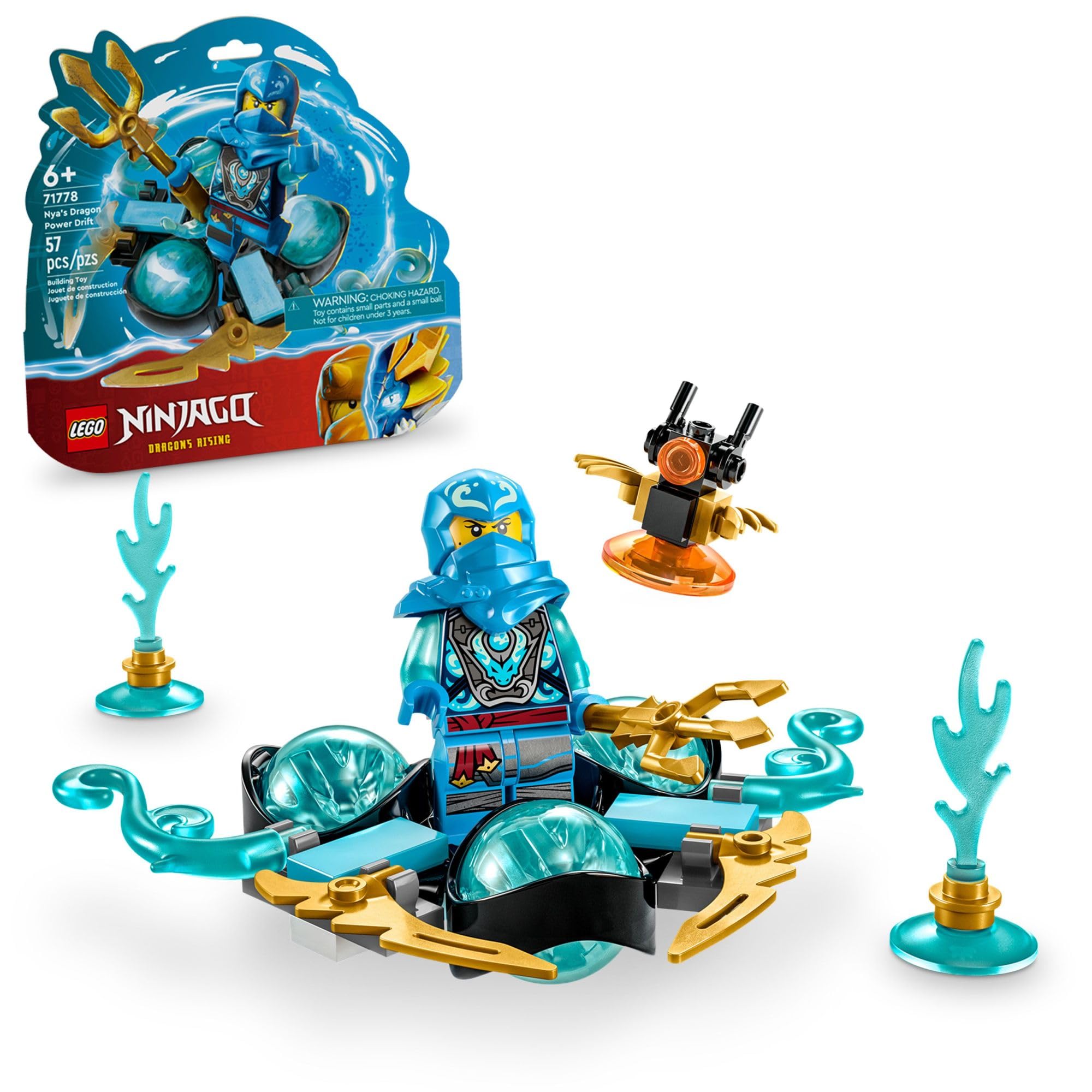 Foto 2 pulgar | Venta Internacional - Juguete Giratorio Lego Ninjago Nya's Dragon Power Spinjitzu Drift