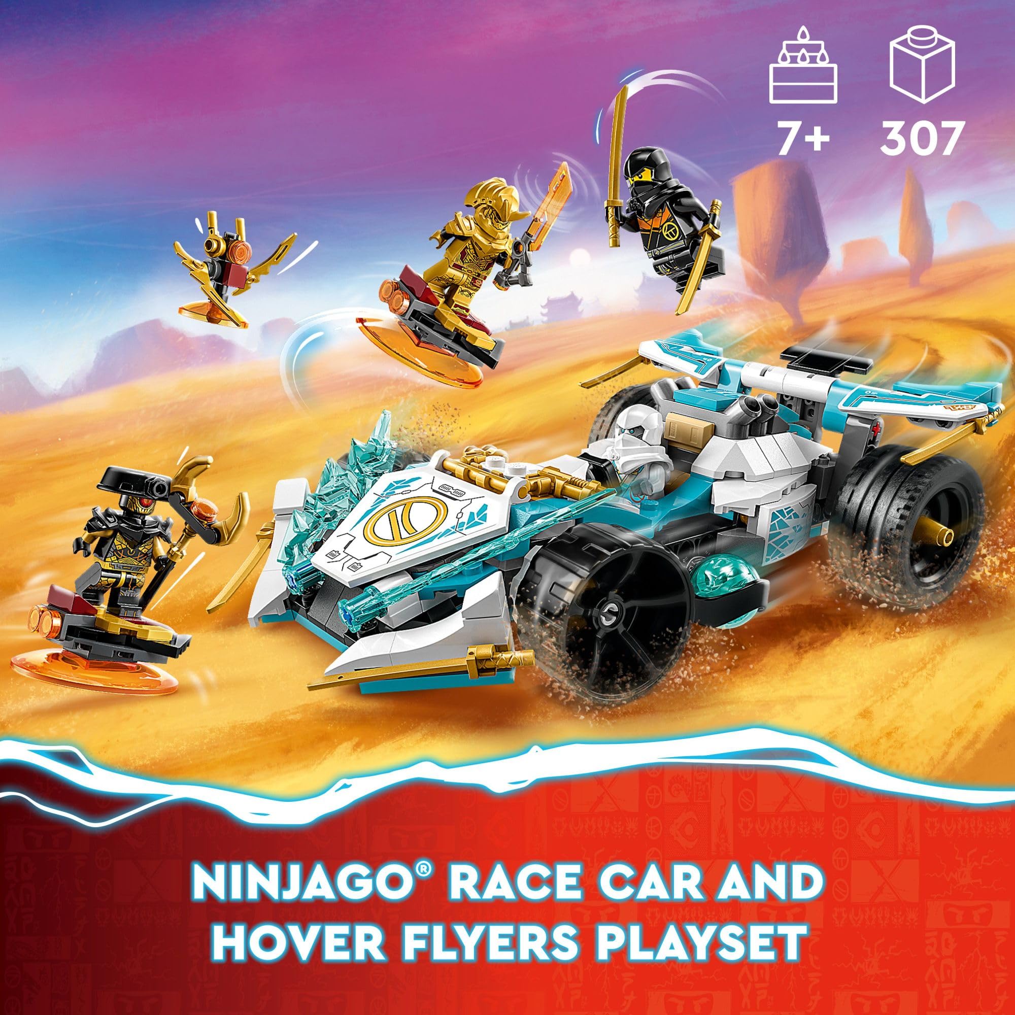 Foto 3 pulgar | Venta Internacional - Coche De Carreras Lego Ninjago Zane's Dragon Power Spinjitzu