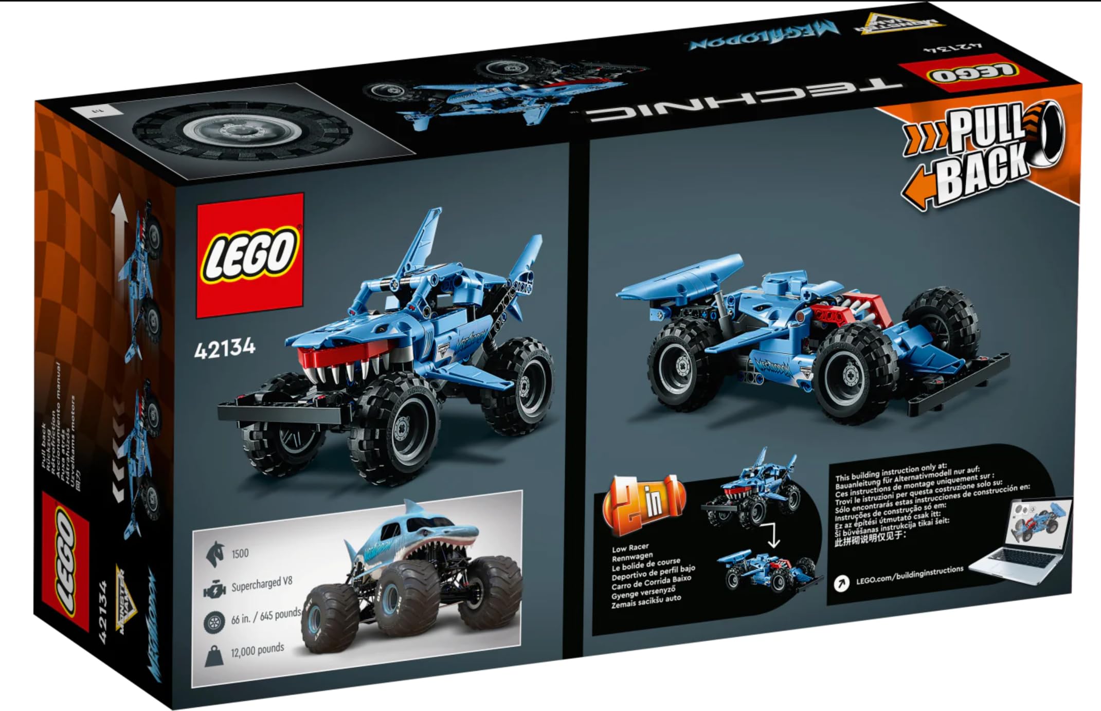 Foto 3 pulgar | Venta Internacional - Set De Construcción Lego Technic 42134 Monster Jam Megalodon 7+