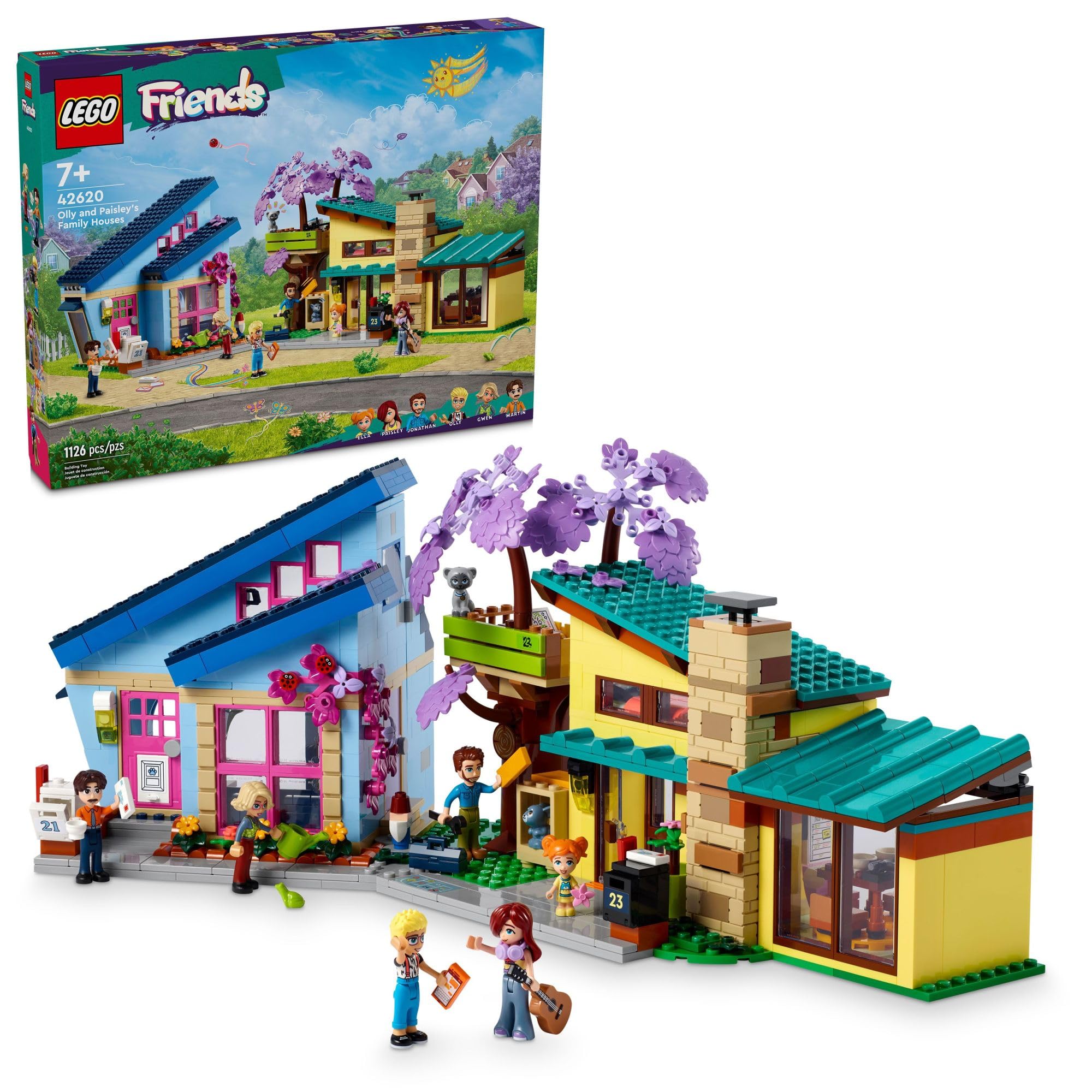 Foto 2 pulgar | Venta Internacional - Juguete Lego Friends Olly Y Paisley's Family Houses Con 5 Minicasas