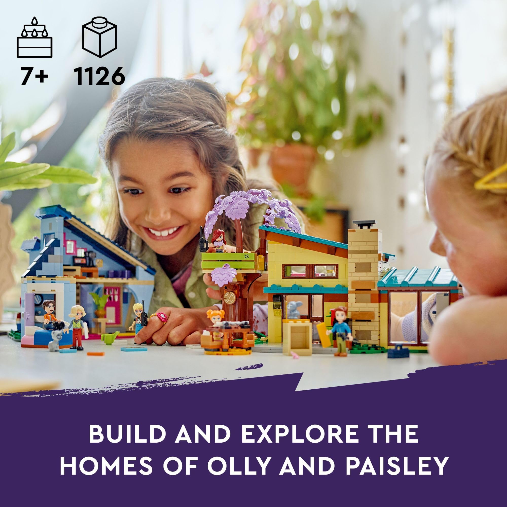 Foto 3 pulgar | Venta Internacional - Juguete Lego Friends Olly Y Paisley's Family Houses Con 5 Minicasas