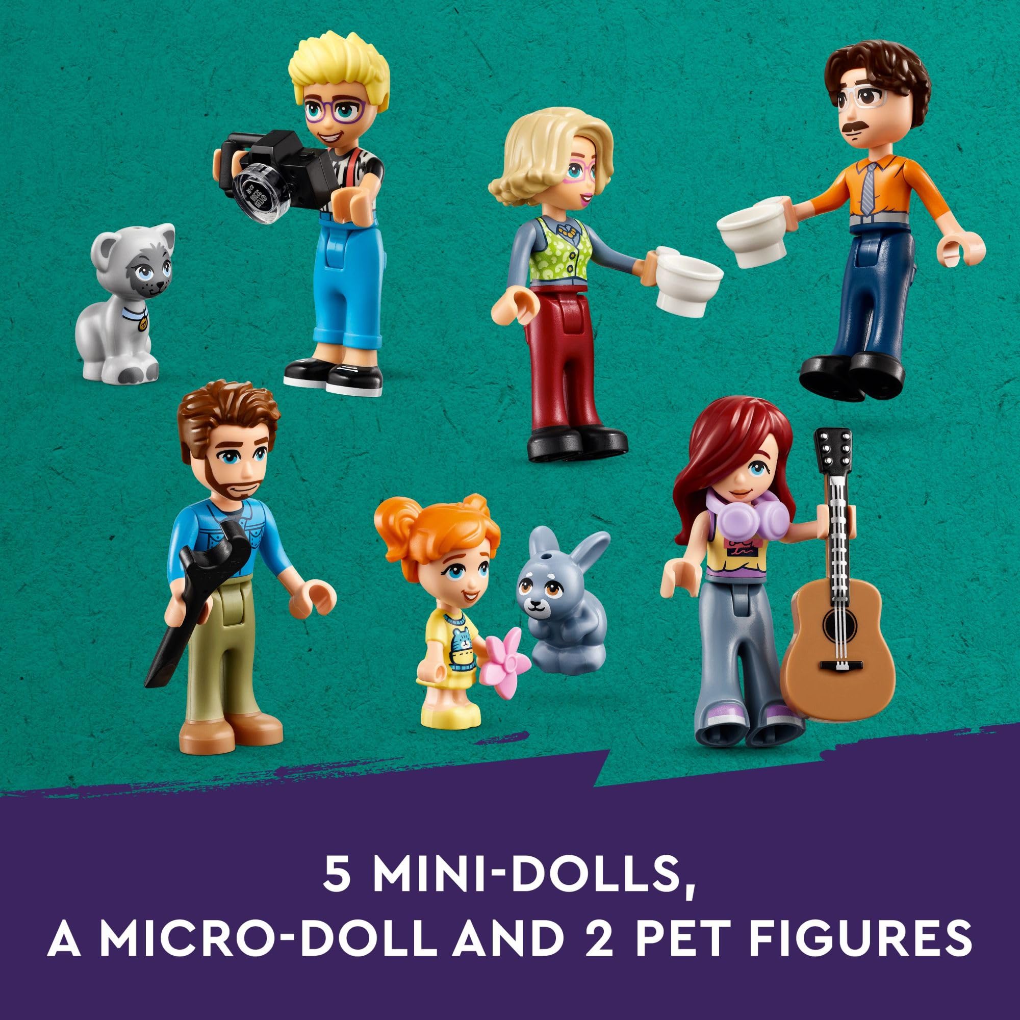 Foto 5 pulgar | Venta Internacional - Juguete Lego Friends Olly Y Paisley's Family Houses Con 5 Minicasas