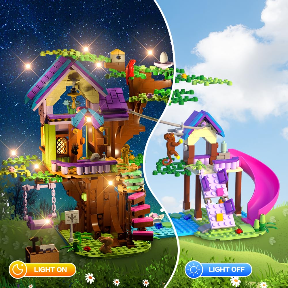 Foto 5 pulgar | Venta Internacional - Juguete Para Construir Casas En Un Árbol Hogokids Con Luz Led, 751 Unidades