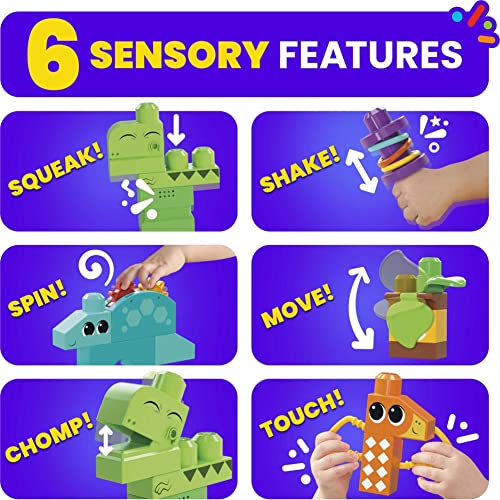 Foto 4 pulgar | Venta Internacional - Juguete De Construcción Mega Bloks Fisher Price Sensory Squeak N Cho