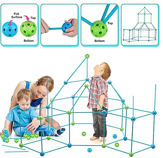 Foto 5 pulgar | Venta Internacional - Kit De Construcción Construction Fort Para Niños, 85 Piezas, Ultimate Con Ge