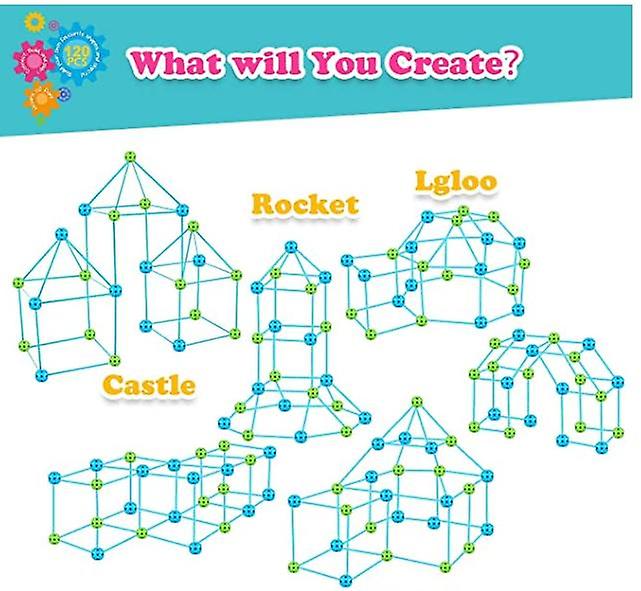 Foto 6 pulgar | Venta Internacional - Kit De Construcción Construction Fort Para Niños, 85 Piezas, Ultimate Con Ge