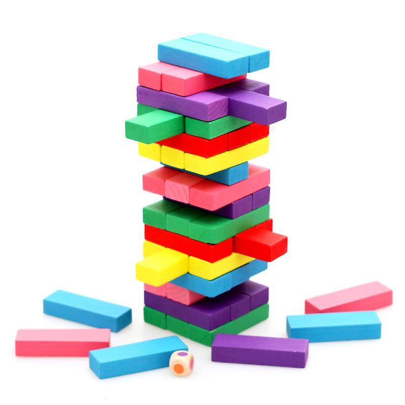 Venta Internacional - Juguete Educativo Con Bloques Altos De Colores, Grandes, Apilados Para Niños