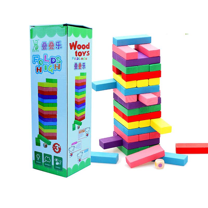 Foto 3 | Venta Internacional - Juguete Educativo Con Bloques Altos De Colores, Grandes, Apilados Para Niños