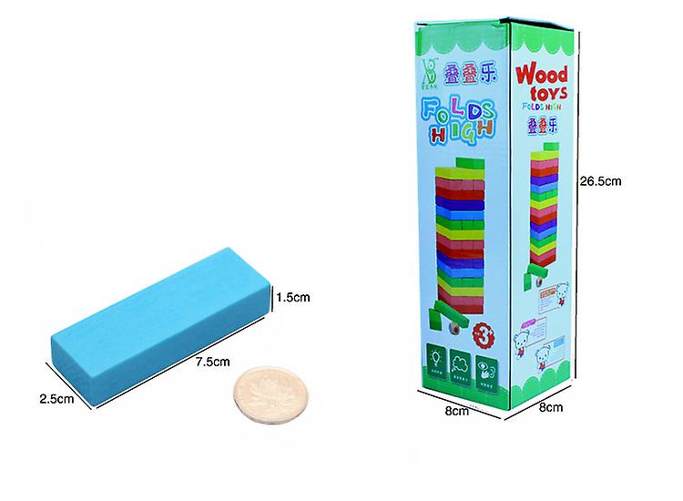 Foto 5 pulgar | Venta Internacional - Juguete Educativo Con Bloques Altos De Colores, Grandes, Apilados Para Niños