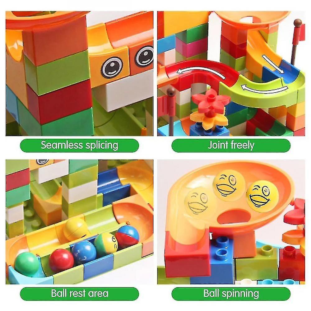 Foto 4 pulgar | Venta Internacional - Bloques De Construcción Hmwy-77-308 Piezas Marble Race Run Big Block