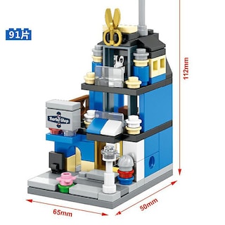 Foto 1 | Venta Internacional - Bloques De Construcción Toy Mini City Street Coffee Shop Hamb