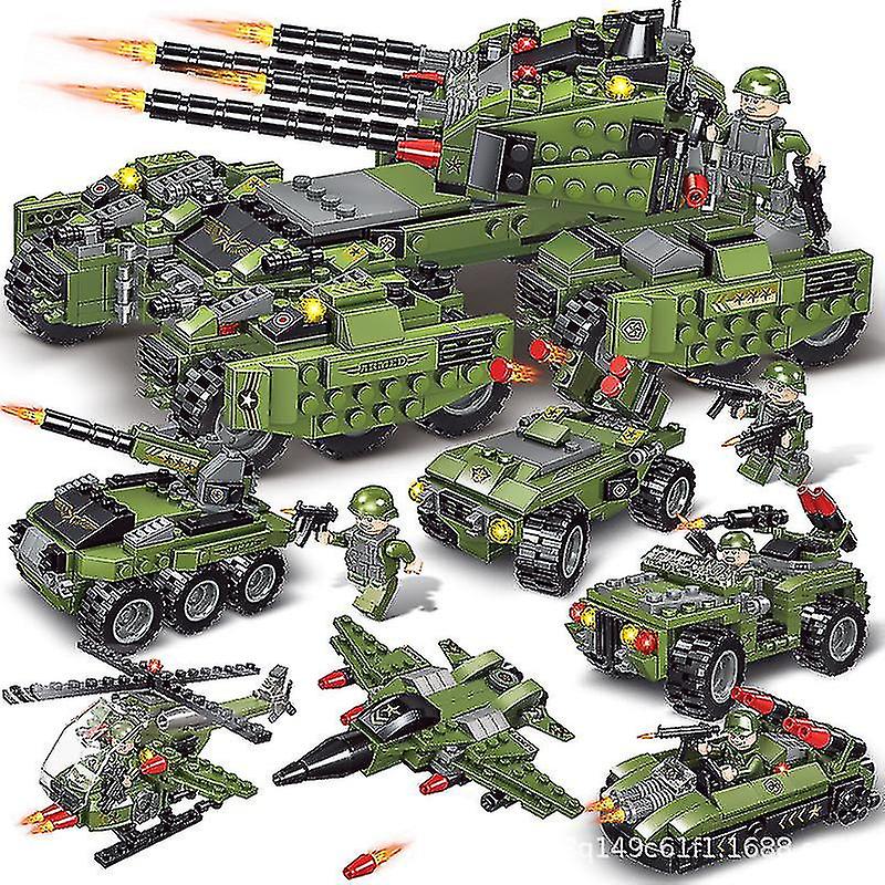 Foto 2 pulgar | Venta Internacional - Set De Juguetes De Construcción Set De Juego Para Vehículos Cisterna De Transporte Militar