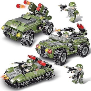 Foto 2 | Venta Internacional - Set De Juguetes De Construcción Set De Juego Para Vehículos Cisterna De Transporte Militar