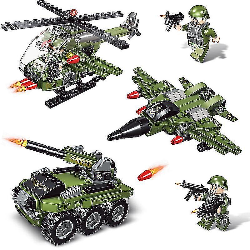 Foto 4 pulgar | Venta Internacional - Set De Juguetes De Construcción Set De Juego Para Vehículos Cisterna De Transporte Militar