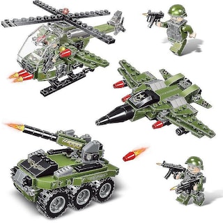 Foto 3 | Venta Internacional - Set De Juguetes De Construcción Set De Juego Para Vehículos Cisterna De Transporte Militar
