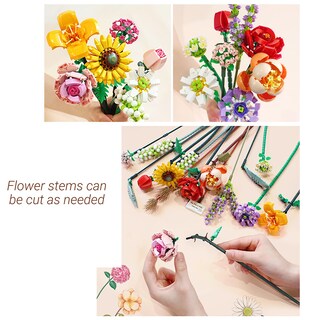 Foto 4 | Venta Internacional - Juguete Educativo Romántico Building Blocks Flower Para Mayores De 6 Años