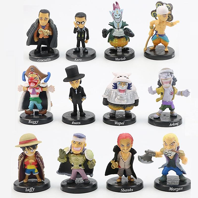 Venta Internacional - Figura De Acción Beculerty De Pvc Luffy De Una Sola Pieza, 12 Unidades/juego De 4,5 A 5.