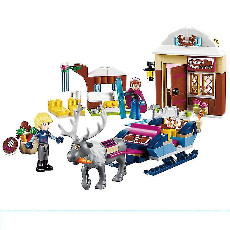 Venta Internacional - Bloques De Construcción De La Serie Reindeer Sleigh Castle Con 180 Piezas