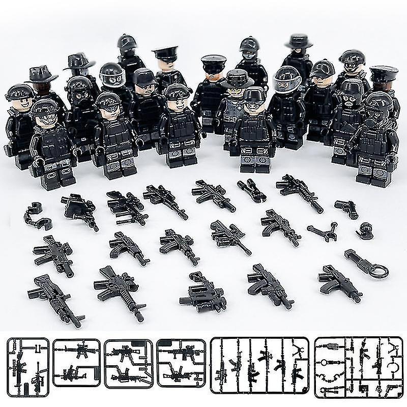 Foto 3 pulgar | Venta Internacional - Set Building Blocks Military Series Black Special Police