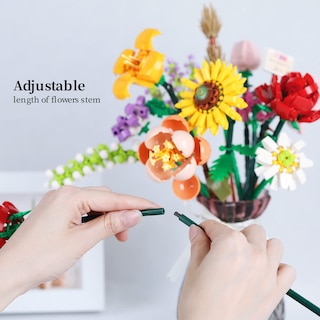 Foto 6 | Venta Internacional - Set De Construcción Qlt Mini Bricks, Ramo De Flores, 547 Piezas, 8-12 Años