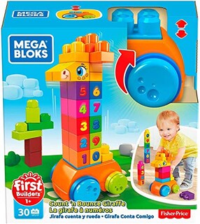 Foto 1 | Venta Internacional - Jirafa Toy Mega Bloks Count & Bounce Con Números Del 0 Al 9
