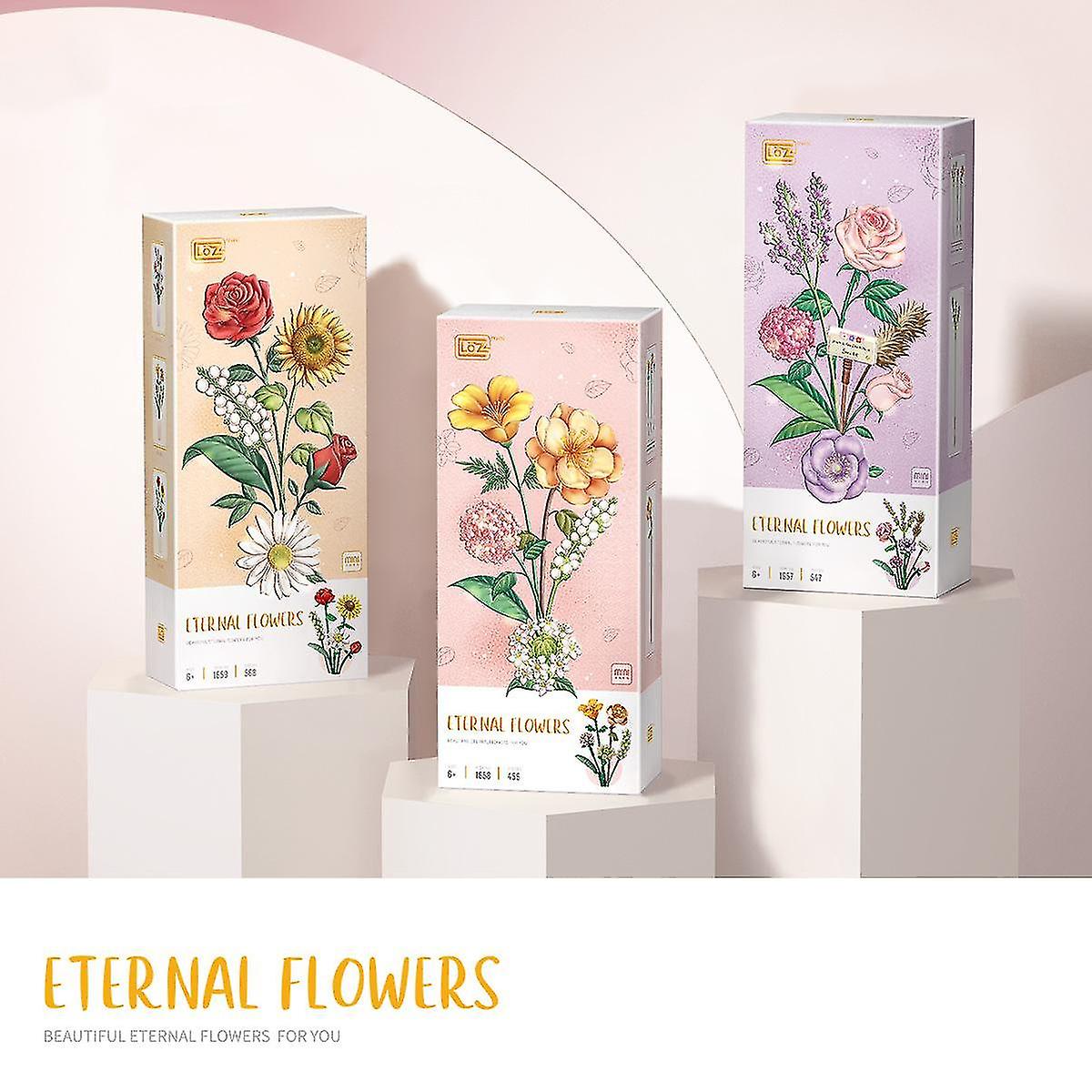 Foto 3 pulgar | Venta Internacional - Kit De Construcción Con Forma De Ramo De Flores, Juguetes Para Bricolaje, 547 Piezas, Más De 6